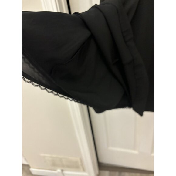 Patrizia Luca Milano Women's Black Sleeveless Dress With Belt Size M Fit Flare - Picture 10 of 16